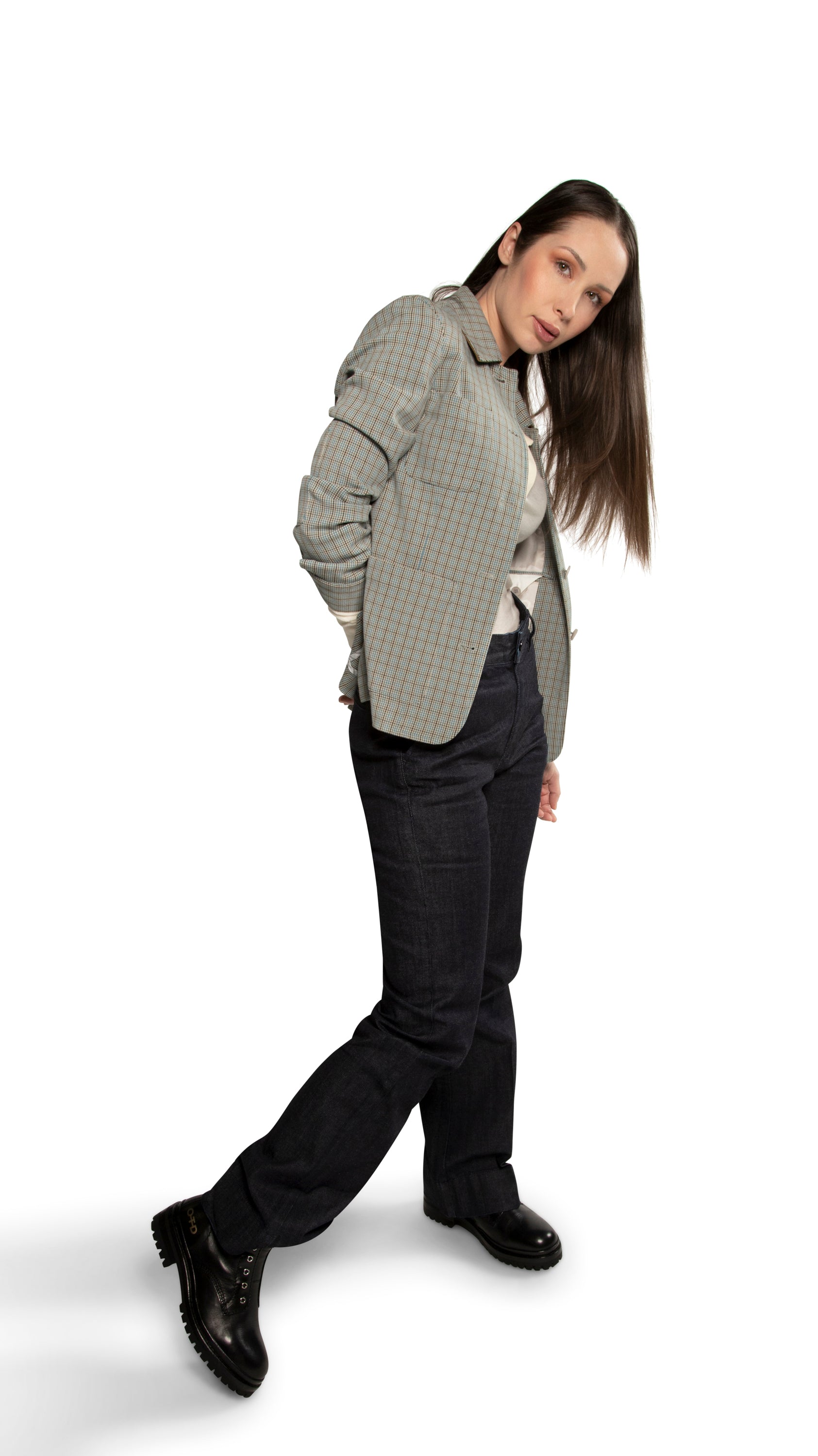 Button Front, Patch Pocket Task Jacket With Elbow Patches