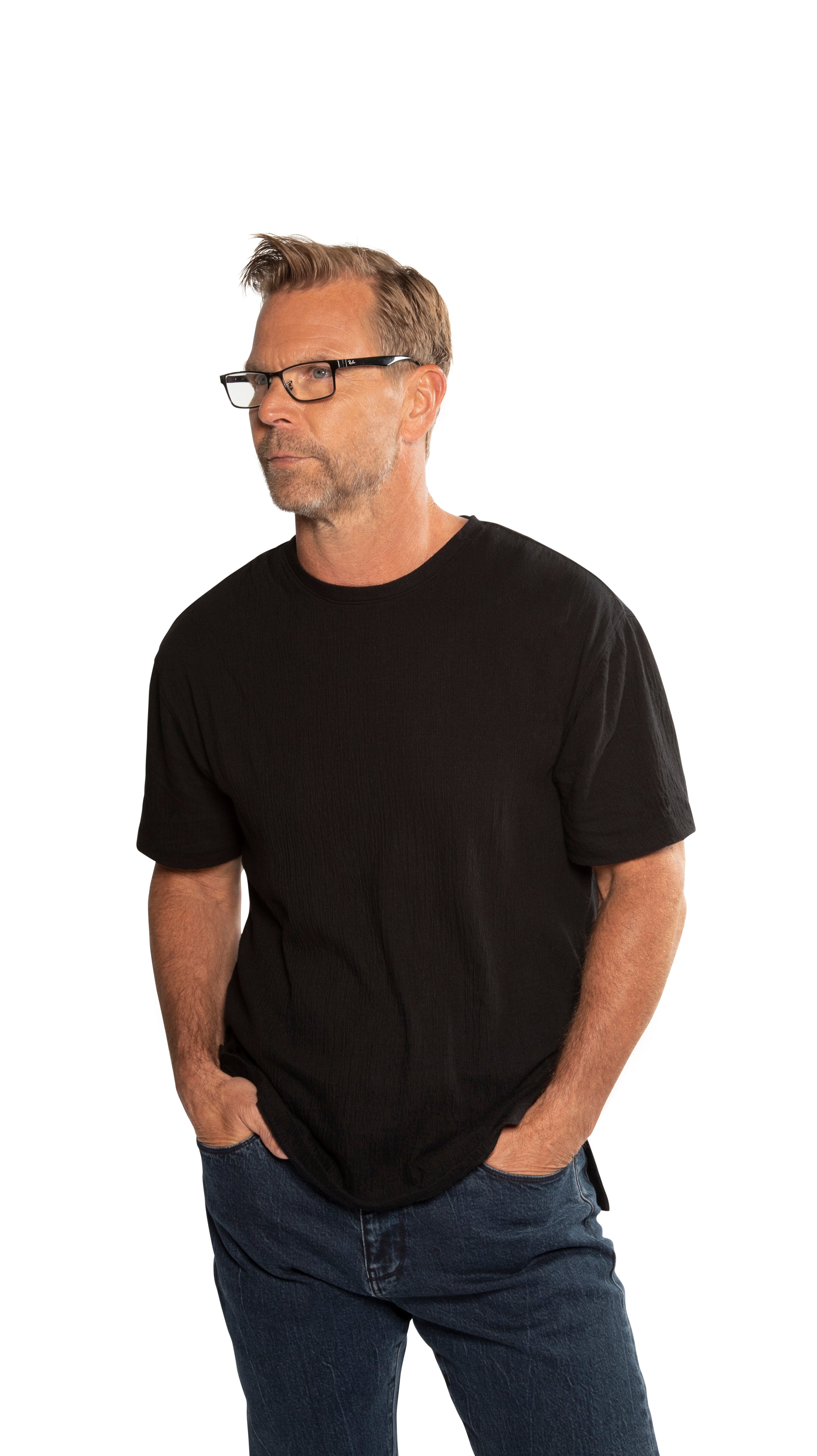 Crewneck Knit Tee (Black)