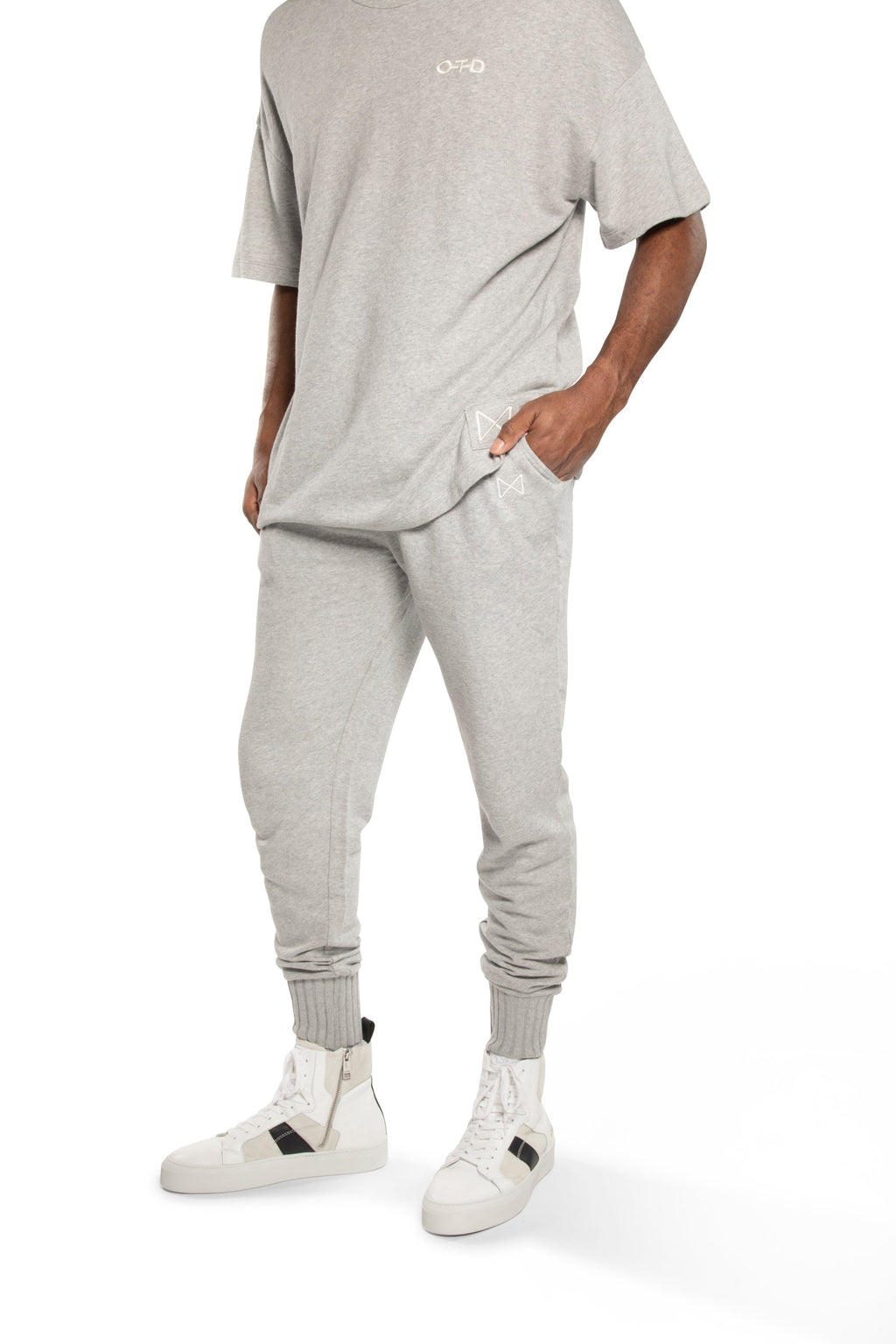 Lightweight French Terry Jogger (Light Grey Heather)