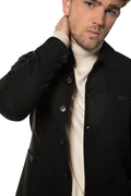 Patch Pocket Task Jacket (Black)