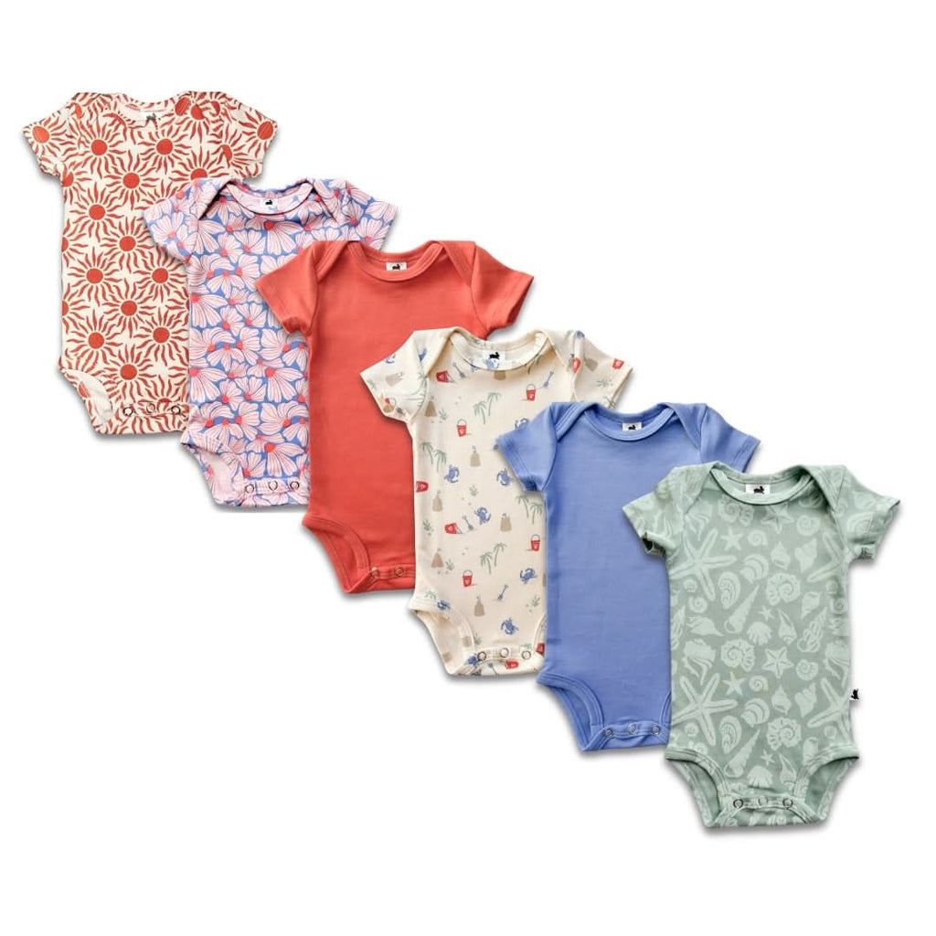 Bamboo Baby Short-Sleeved Bodysuit | Coastal Keepsakes