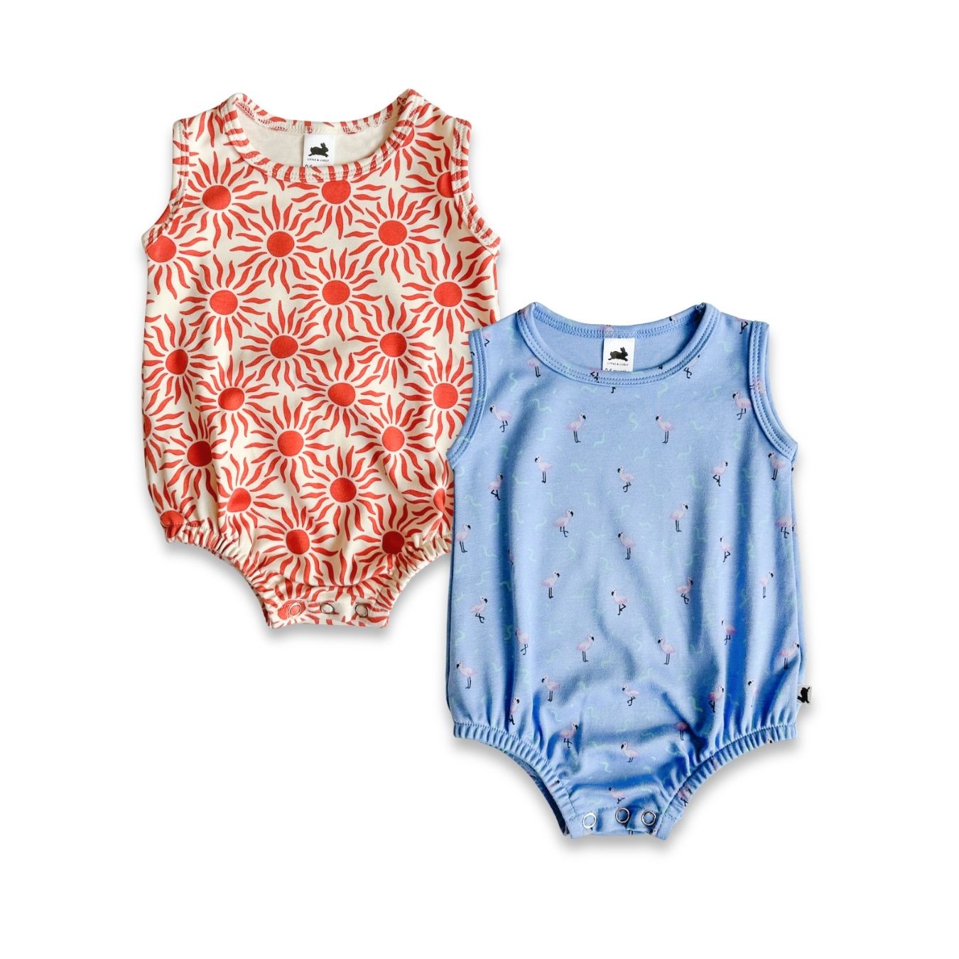 Baby/Kids' Bamboo Tank Romper With Snaps | Flamingo Fête