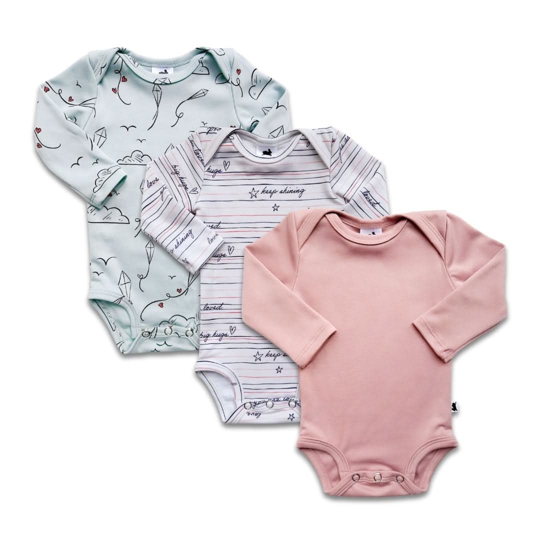 Bamboo Baby Long-Sleeved Bodysuit | Rosewood