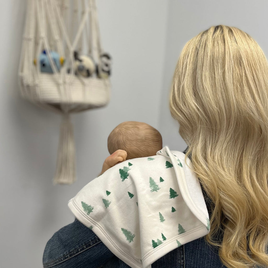 burp cloth | winter trees