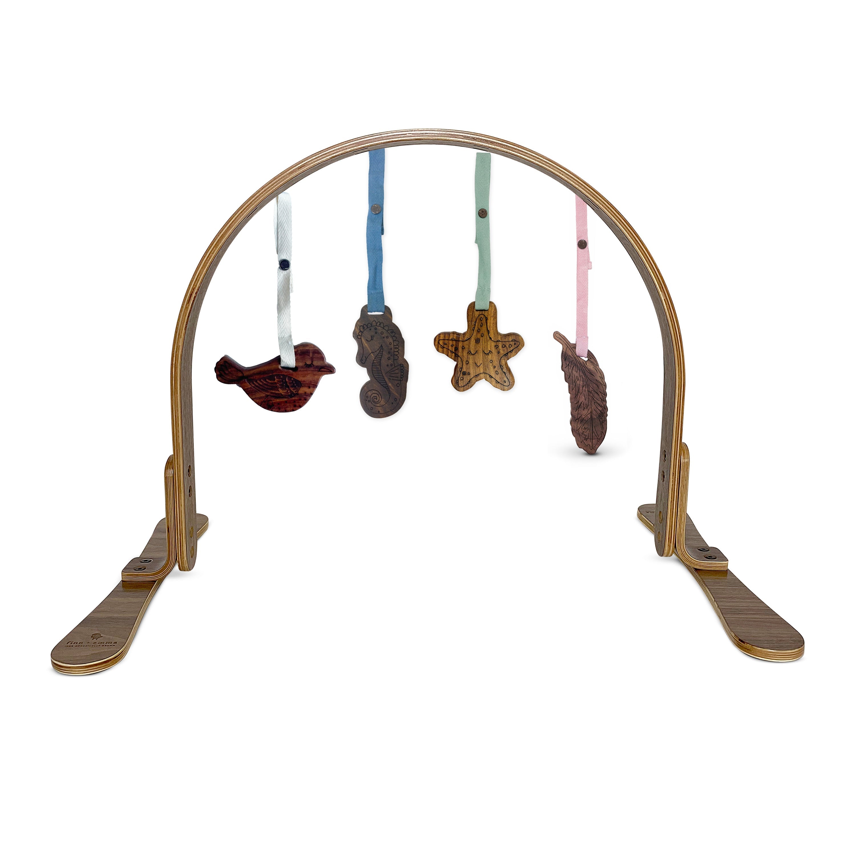 play gym | all wood - dark feather