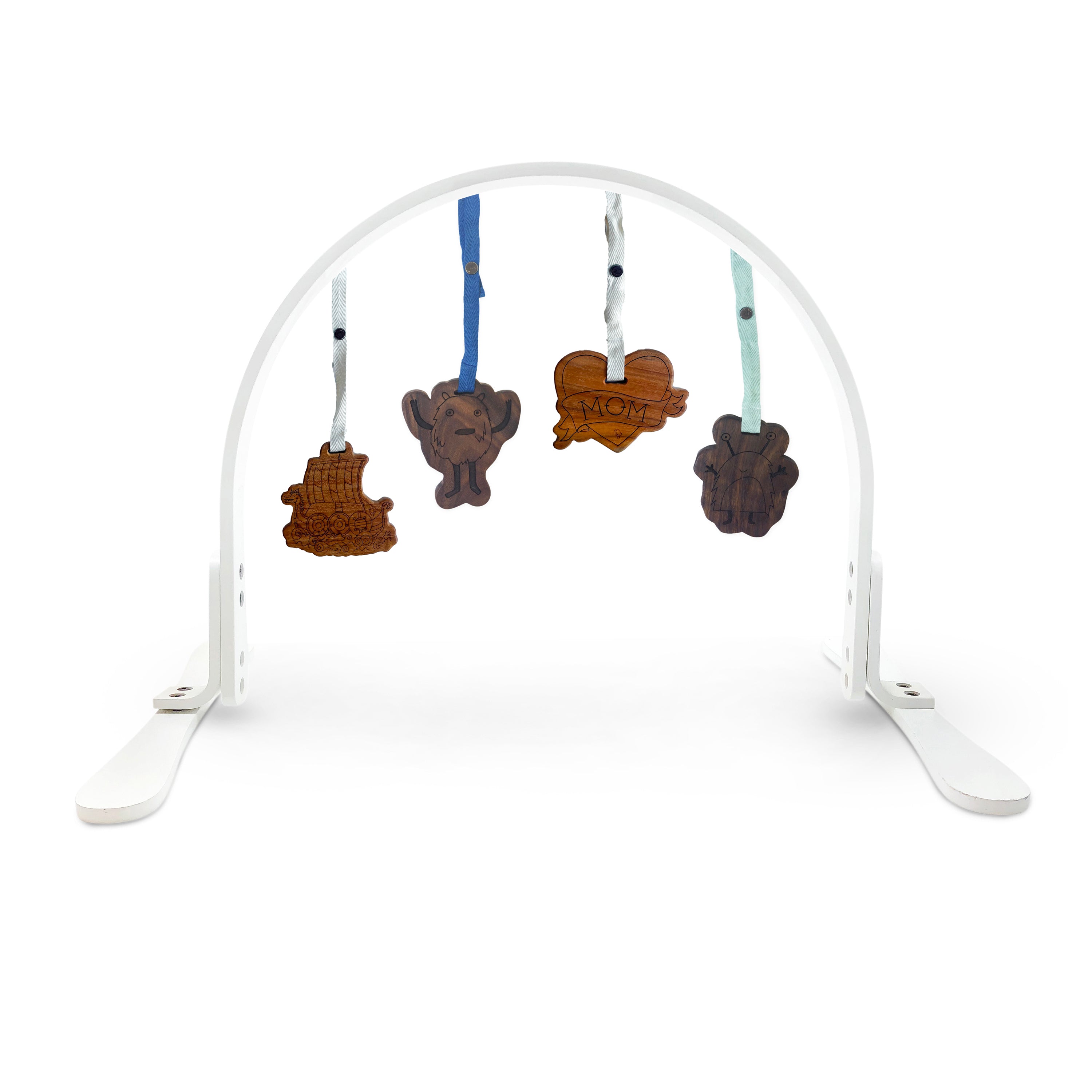 play gym | all wood - white seas