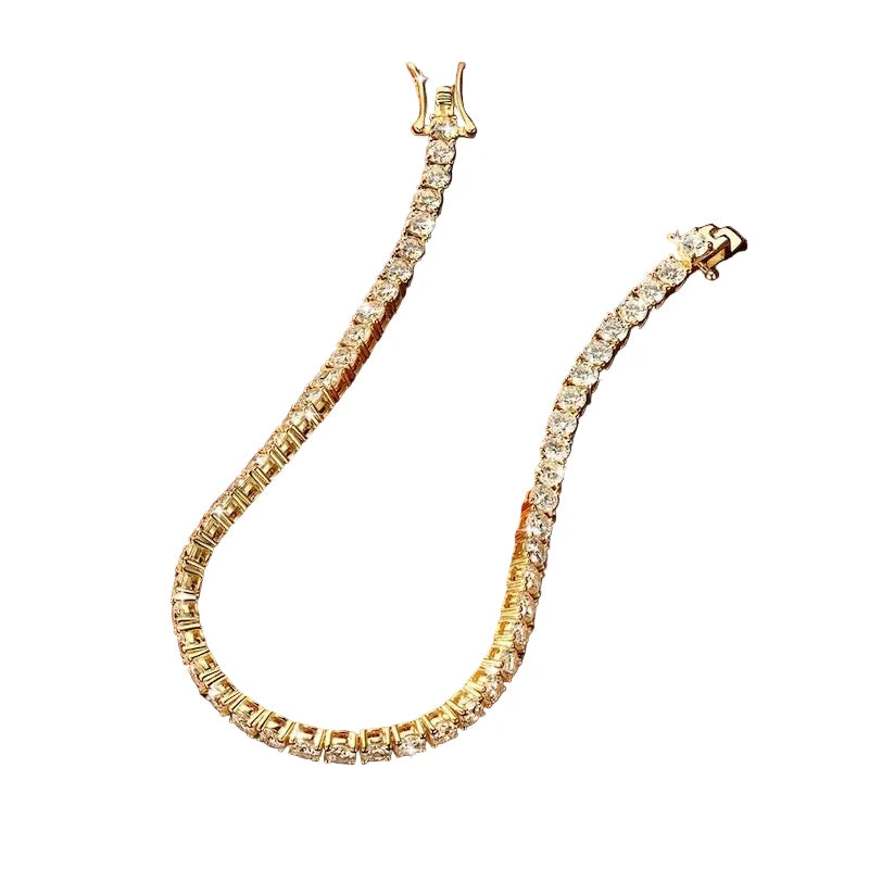 3mm D Color Moissanite Tennis Bracelet – Elegant Women's Fine Jewelry Bracelet (16cm)