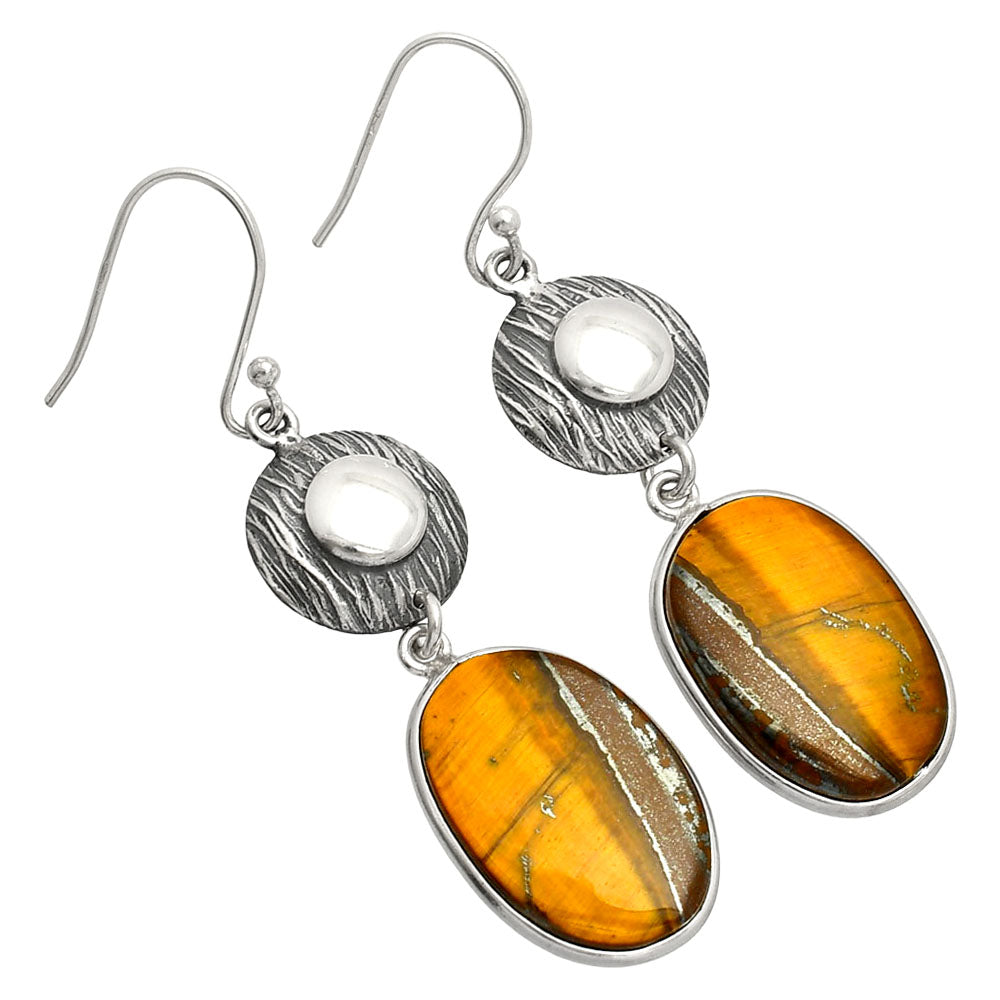 Natural Tiger Eye - Africa Earrings E-1077 SDE84282