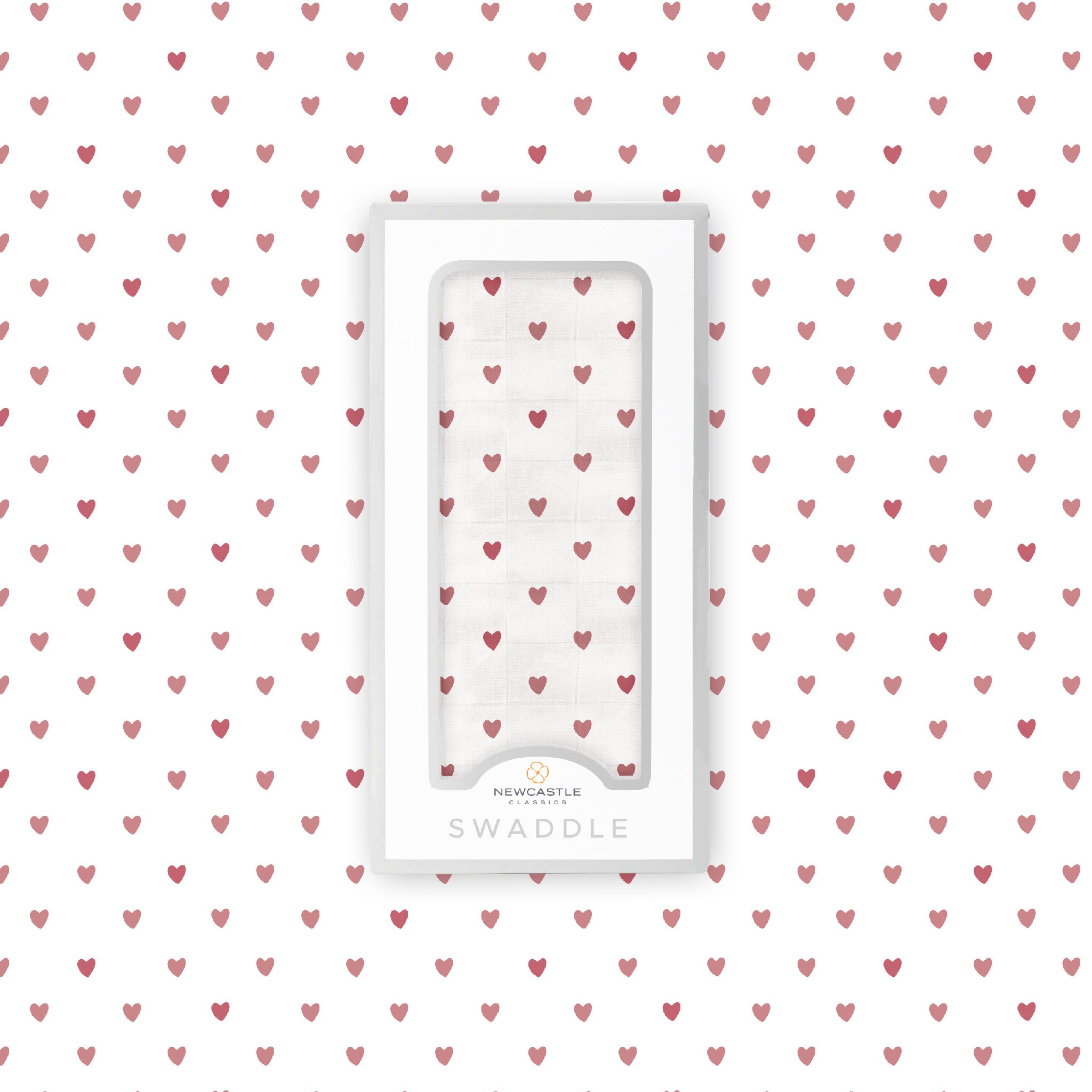 Two Hearts Bamboo Swaddle