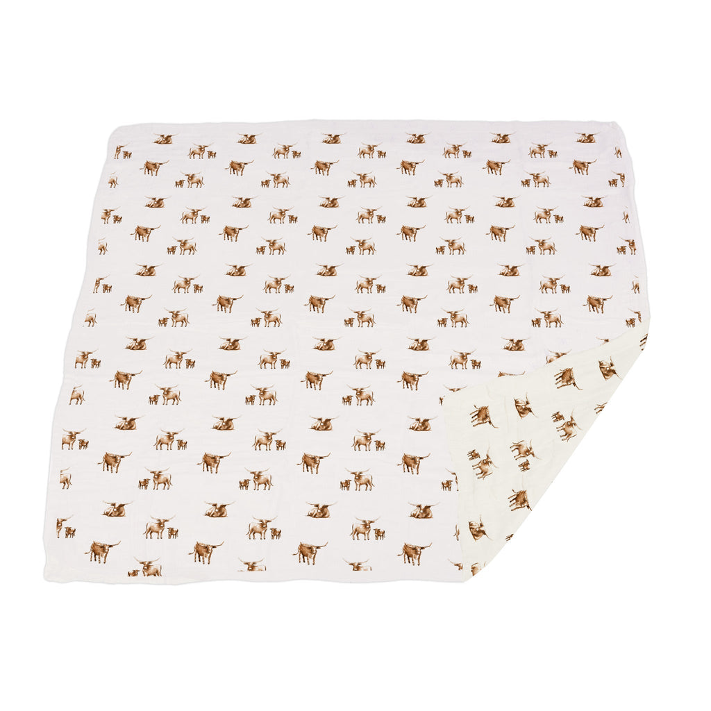 Longhorn Bamboo Newcastle Blanket