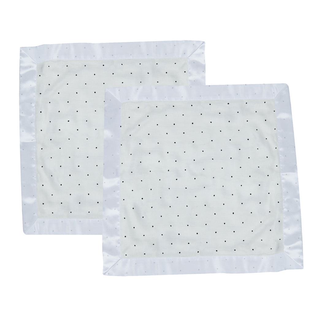 Black and White Polka Dot Bamboo Newcastle Blankie