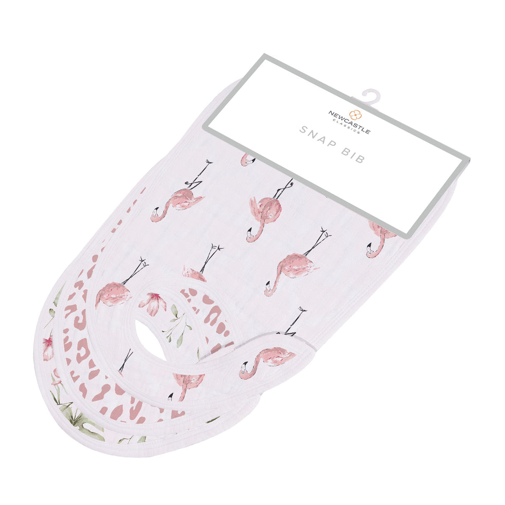 Tropical Paradise Bamboo Snap Bibs 3PK