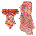 Spirited Ruffle Floral One-Piece Swimsuit