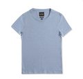 Short Sleeve Crewneck Knit Tee (Powder Blue)