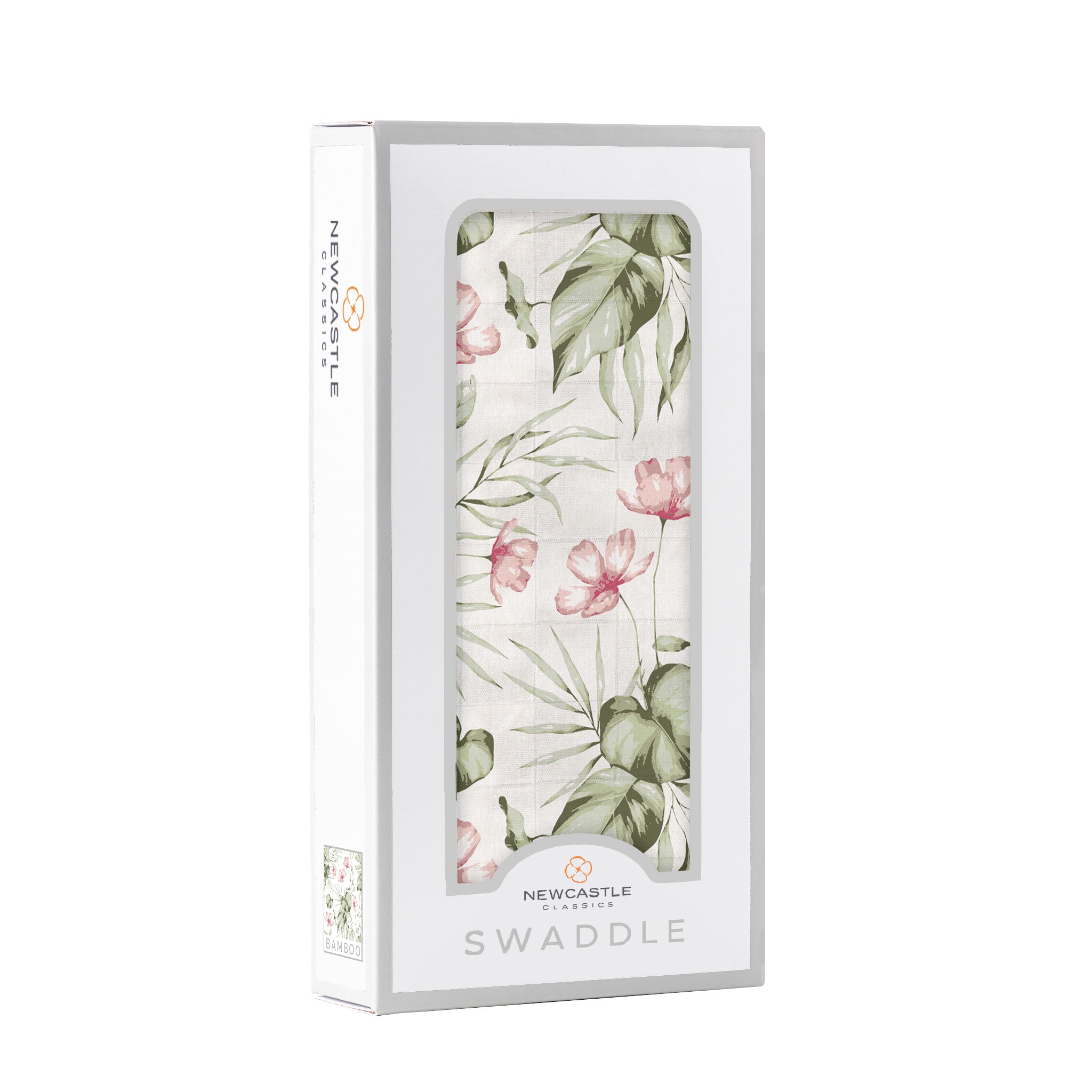 Silver Pink Orchid Swaddle