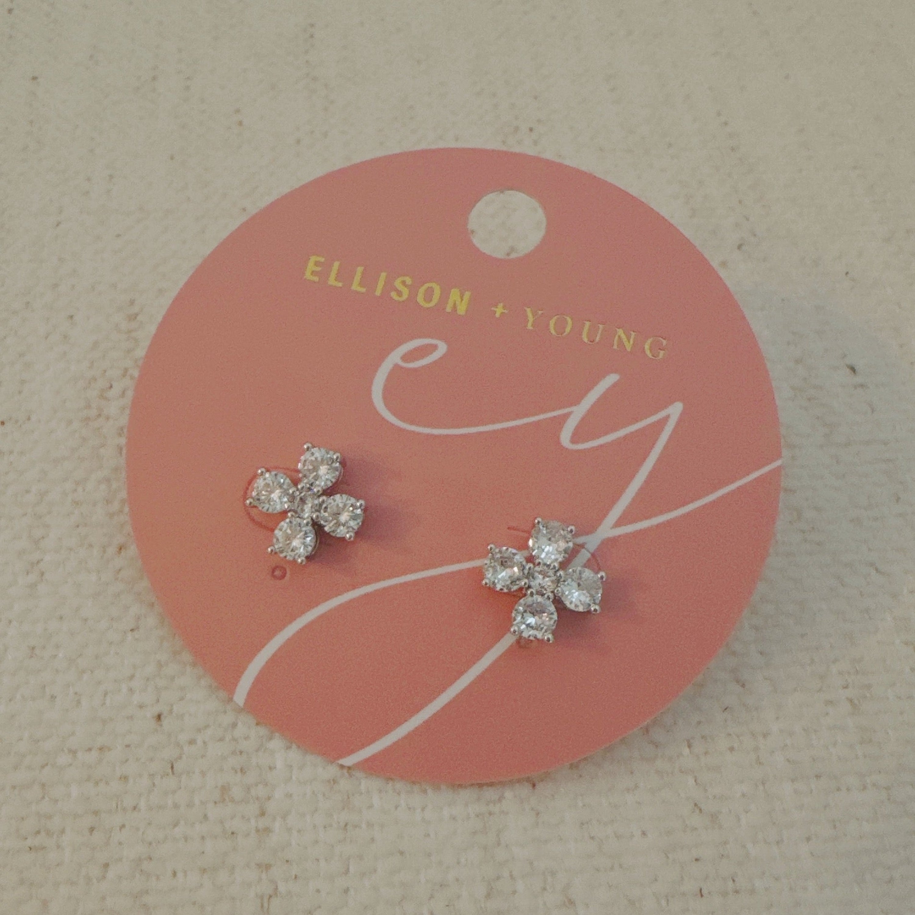 Radiant Sparkle Mini Cross Stud Earrings