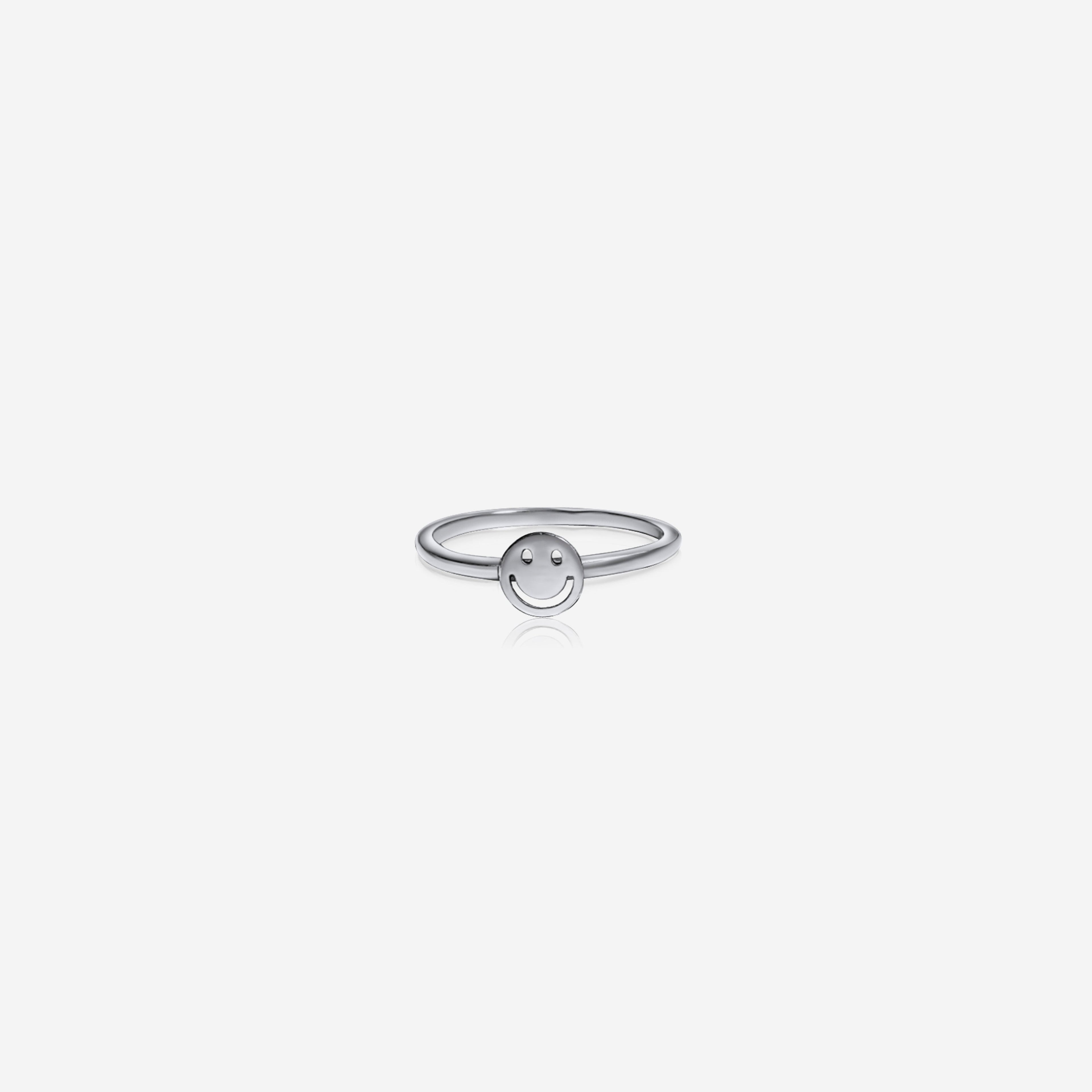 Smile Joy Gold Band Ring | Sterling Silver Fine Jewelry