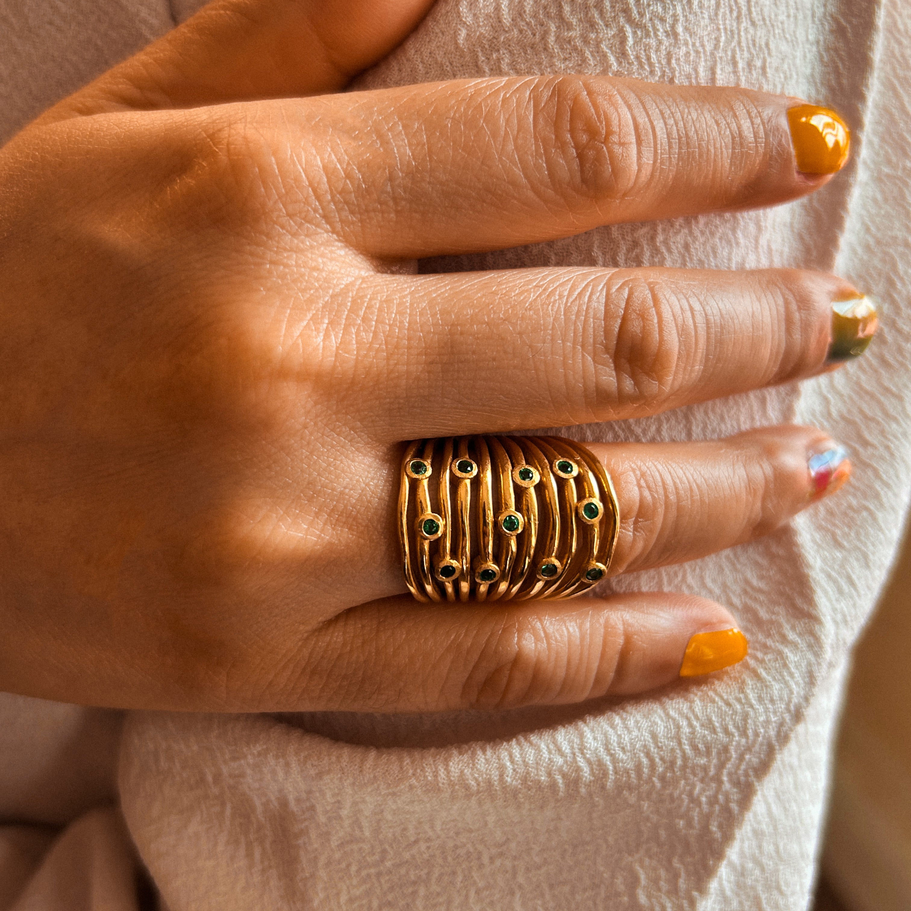 Statement Gold Stacking Ring | Fine Jewelry