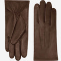 Stella (dark brown) – Sheepskin leather gloves with ultra-warm fleece lining & touchscreen functionality