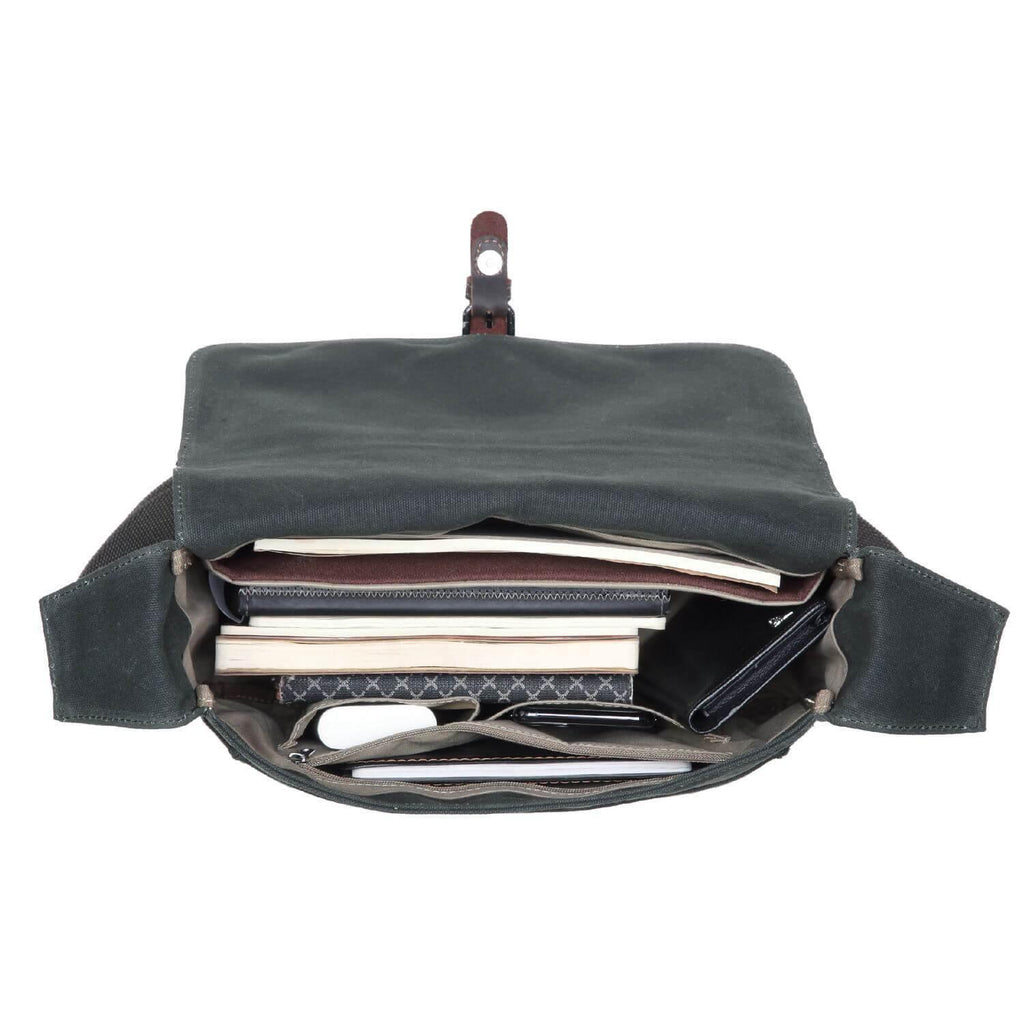 Heritage Waxed Canvas Messenger Bag | TRP0443