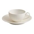 Artisan White Coffee Cup & Ceramics Set with Brushed Texture – Elegant Everyday Tableware