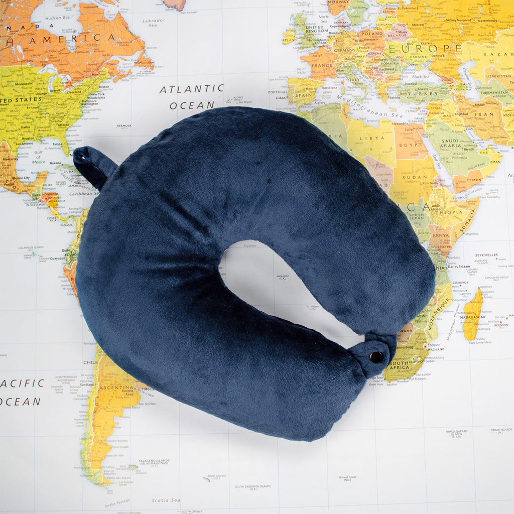 Plush Microbeads Travel Neck Pillow