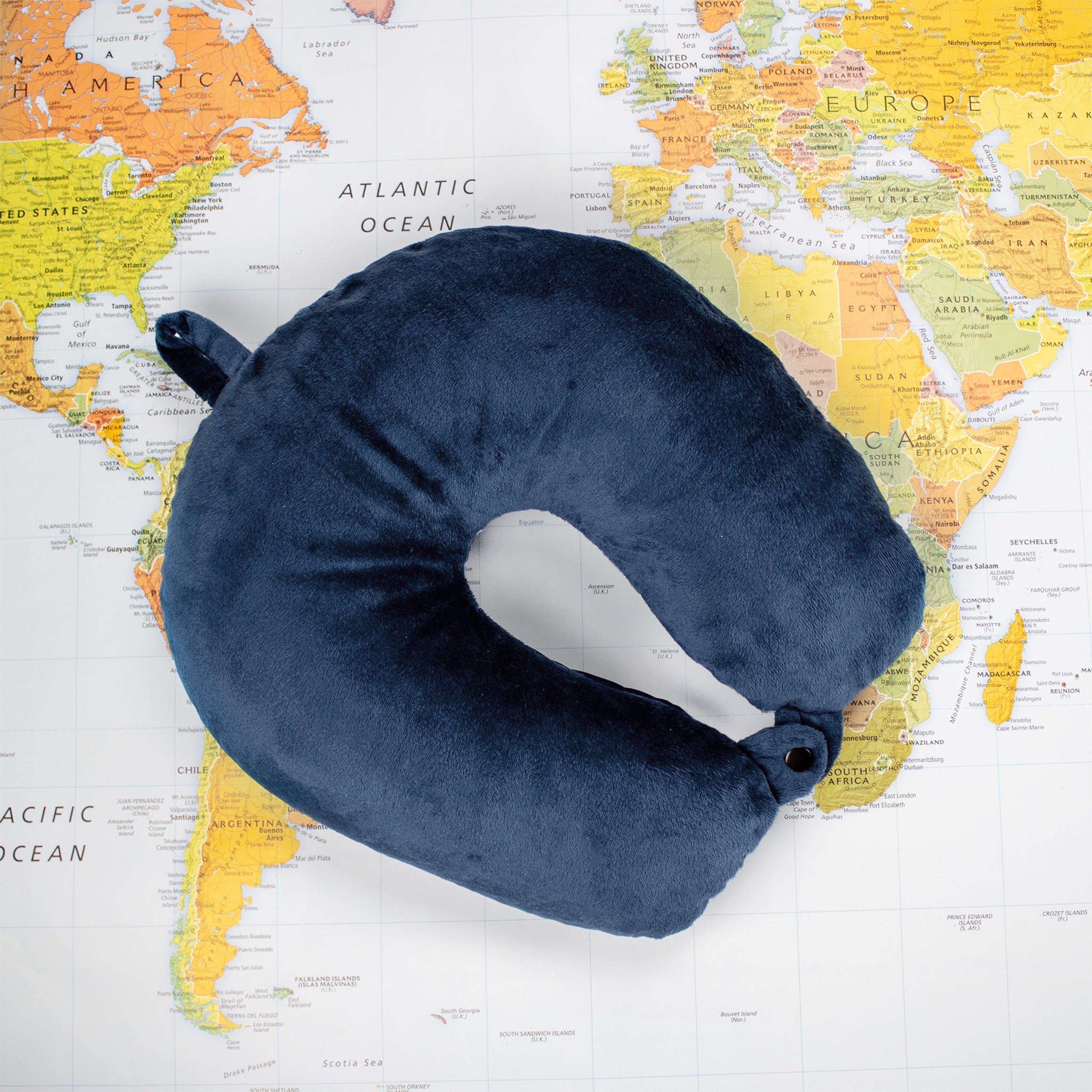 Plush Microbeads Travel Neck Pillow