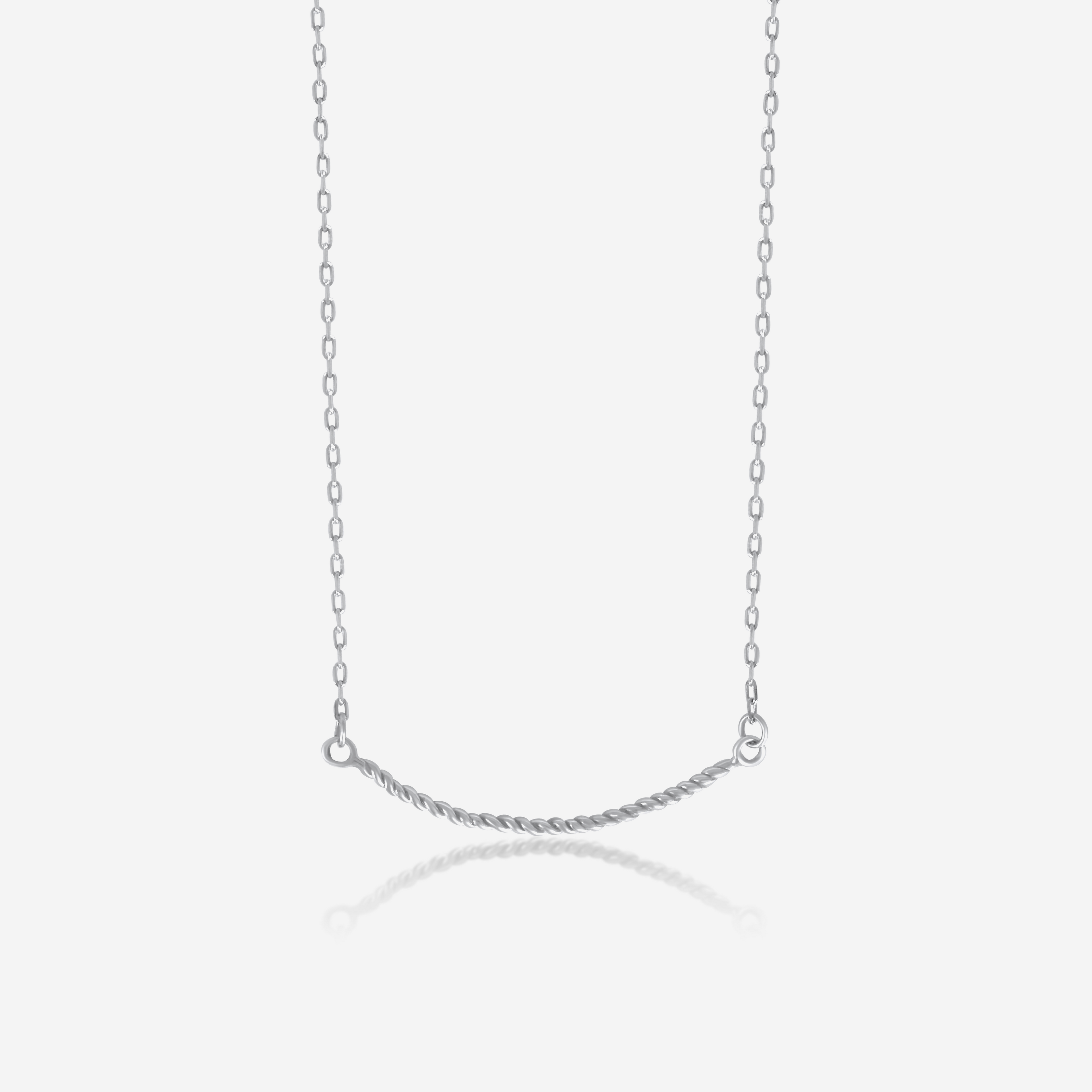 Twisted Gold Pendant Necklace | Handmade Fine Jewelry