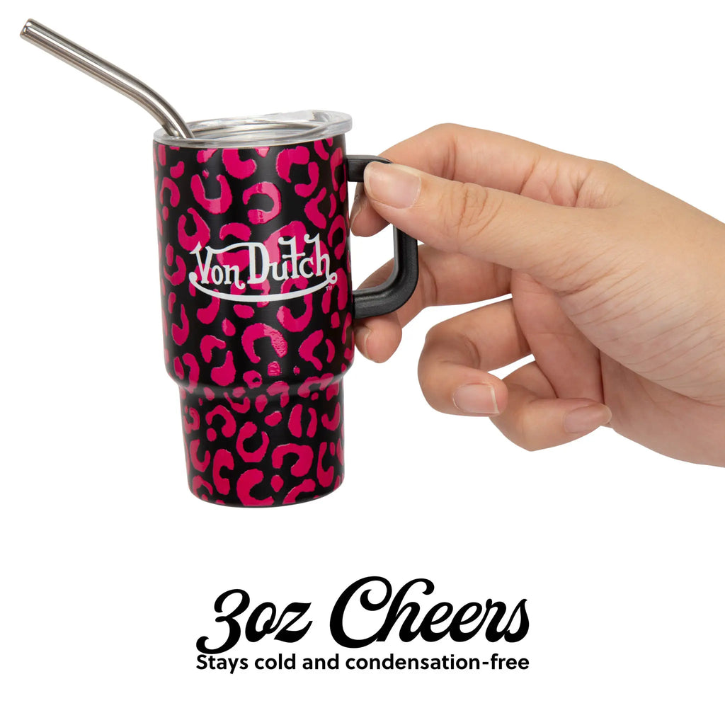 2 Piece Bold 3oz Stainless Steel Mini Tumbler Set