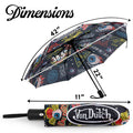 Jax Black Compact Automatic Umbrella, Strong & Portable