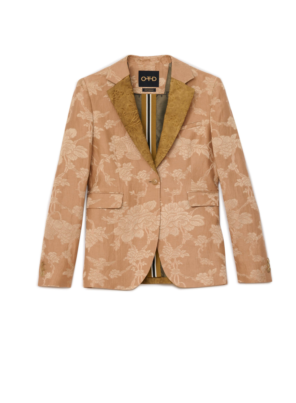 Long 1 Button Notch Lapel Jacket
