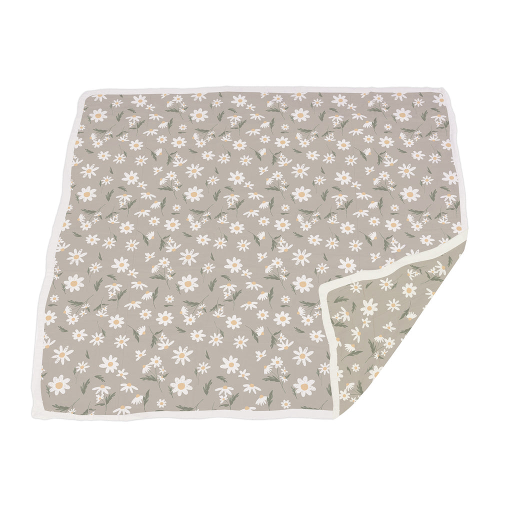 White Daisy Bamboo Newcastle Blanket