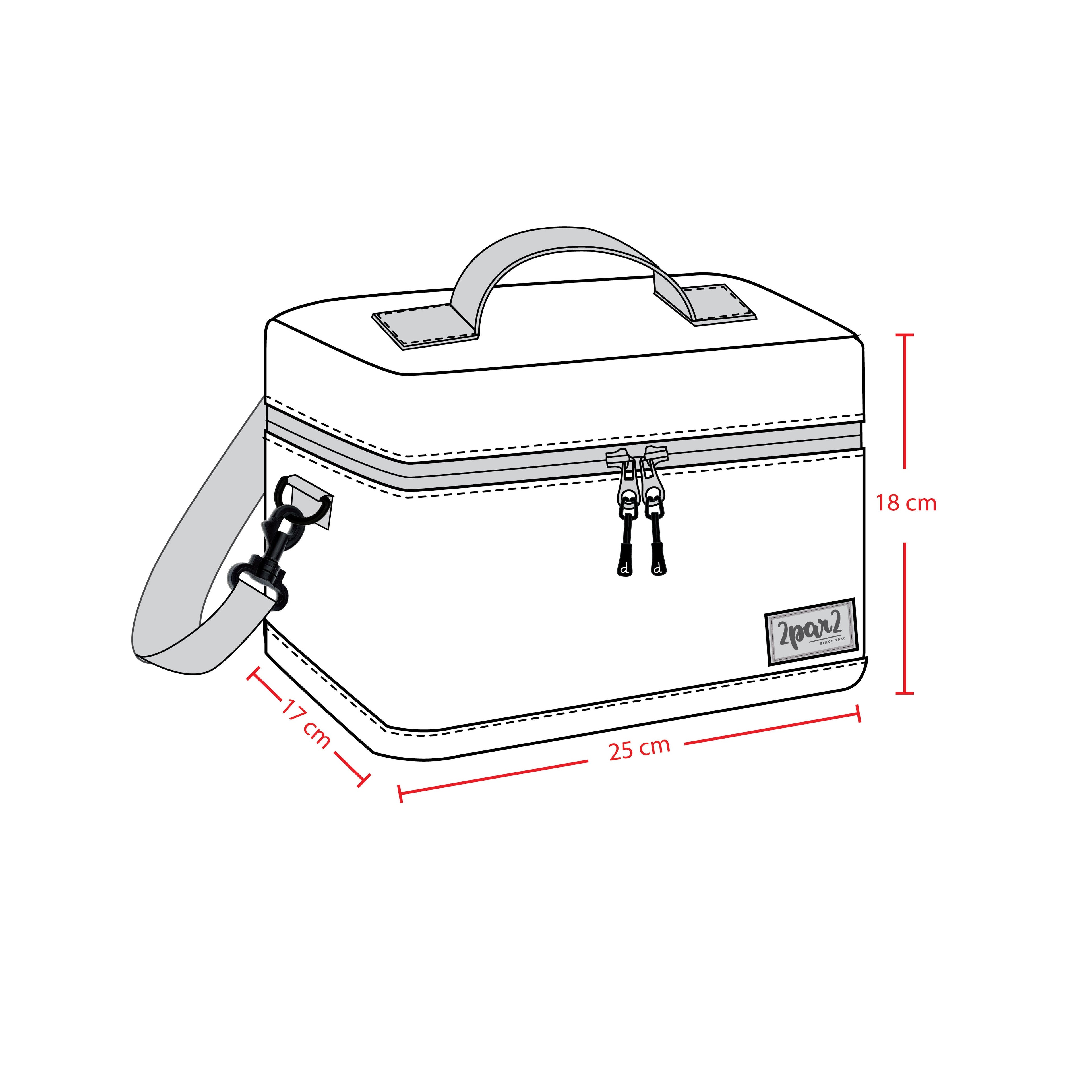 Lunch Box Blue Printed Dinos