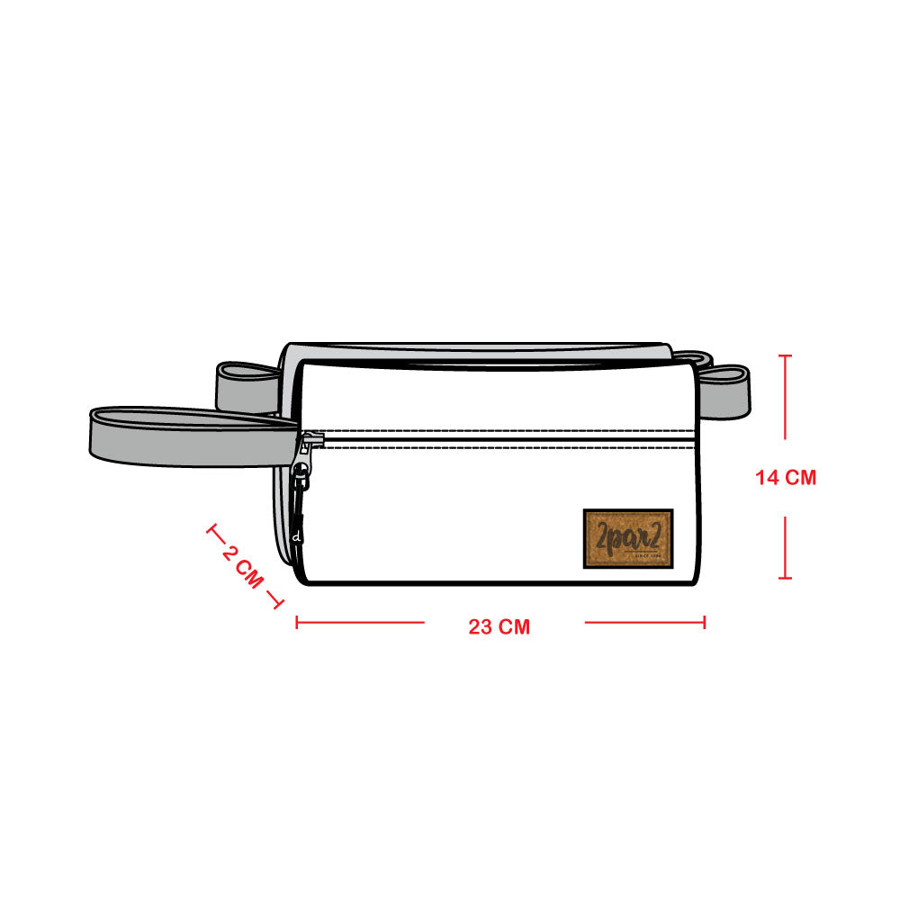 Pencil Case Blue Floral Print