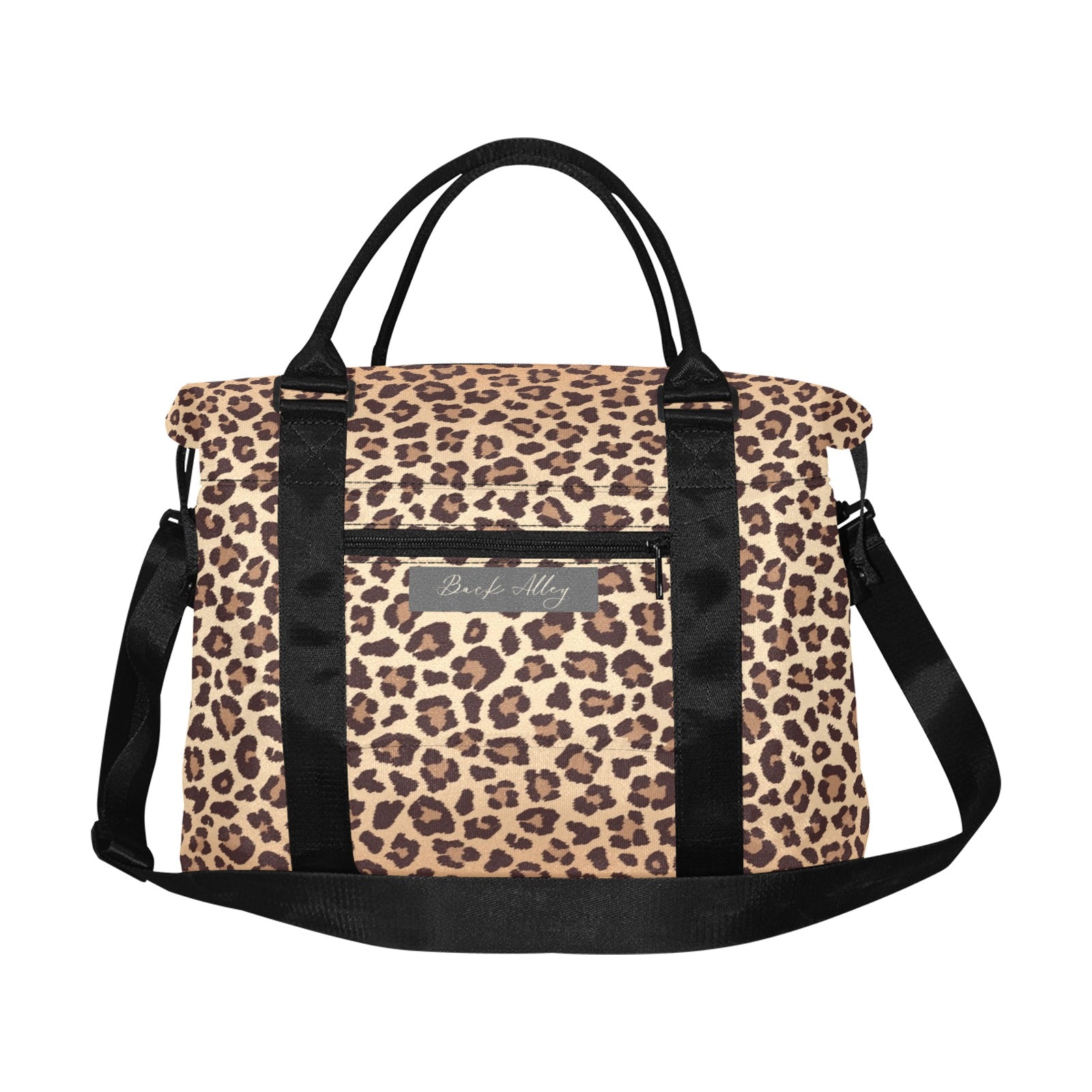 Leopard Lore - Small Travel Bag - with Trolley Sleeve - Back Alley Exclusive