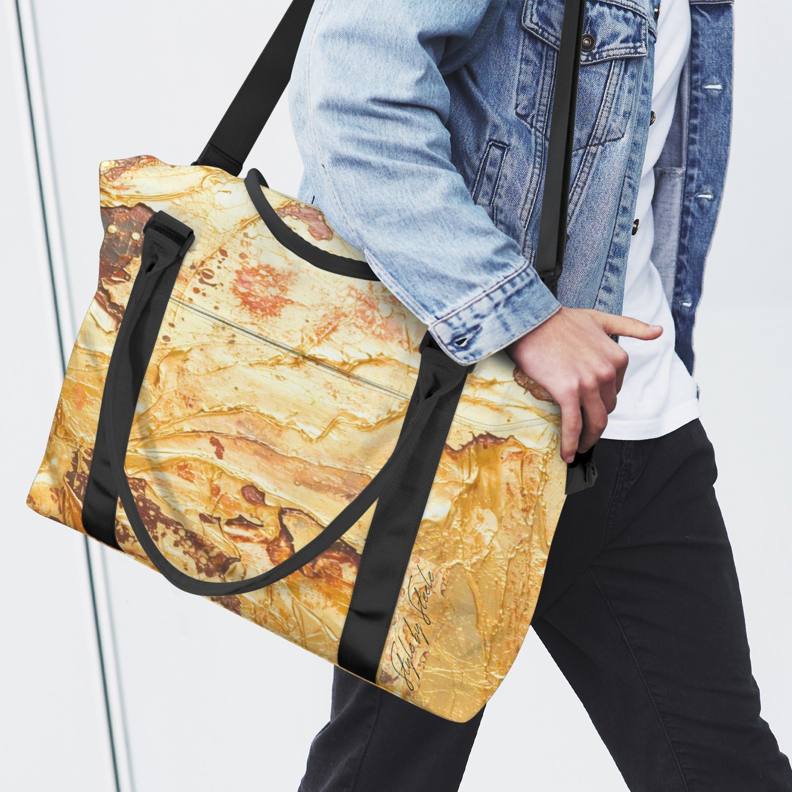 Liquid Gold Large Travel Bag - Carry-On with Trolley Sleeve