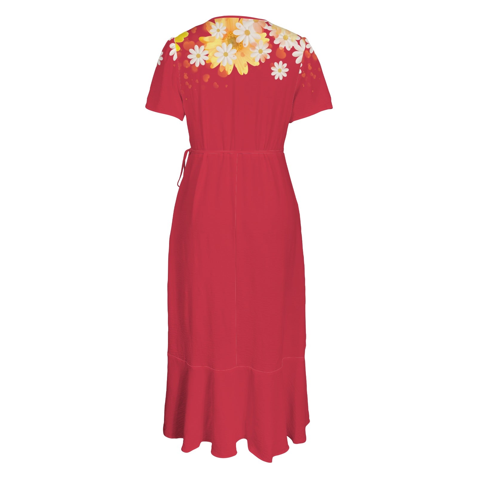 Hearts And Daisies - Design Exclusive to Back Alley - Dress with Ruffle Hem