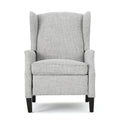 Westeros Wing Back Fabric Upholstered Recliner with Studded Trim – Multiple Colors