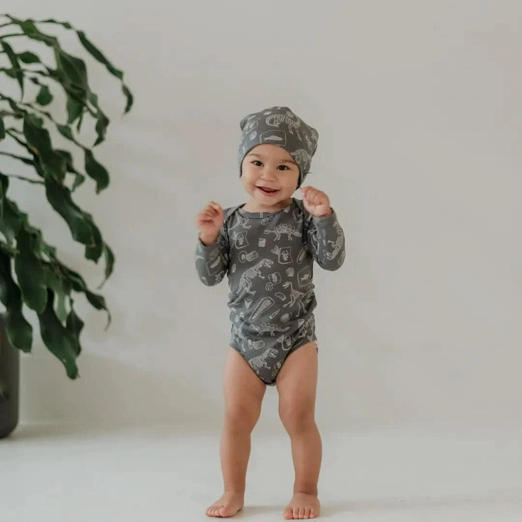 Baby/Kids' Bamboo Beanie | Eucalyptus Gingham