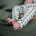 Baby Bamboo Leggings | Eucalyptus Gingham