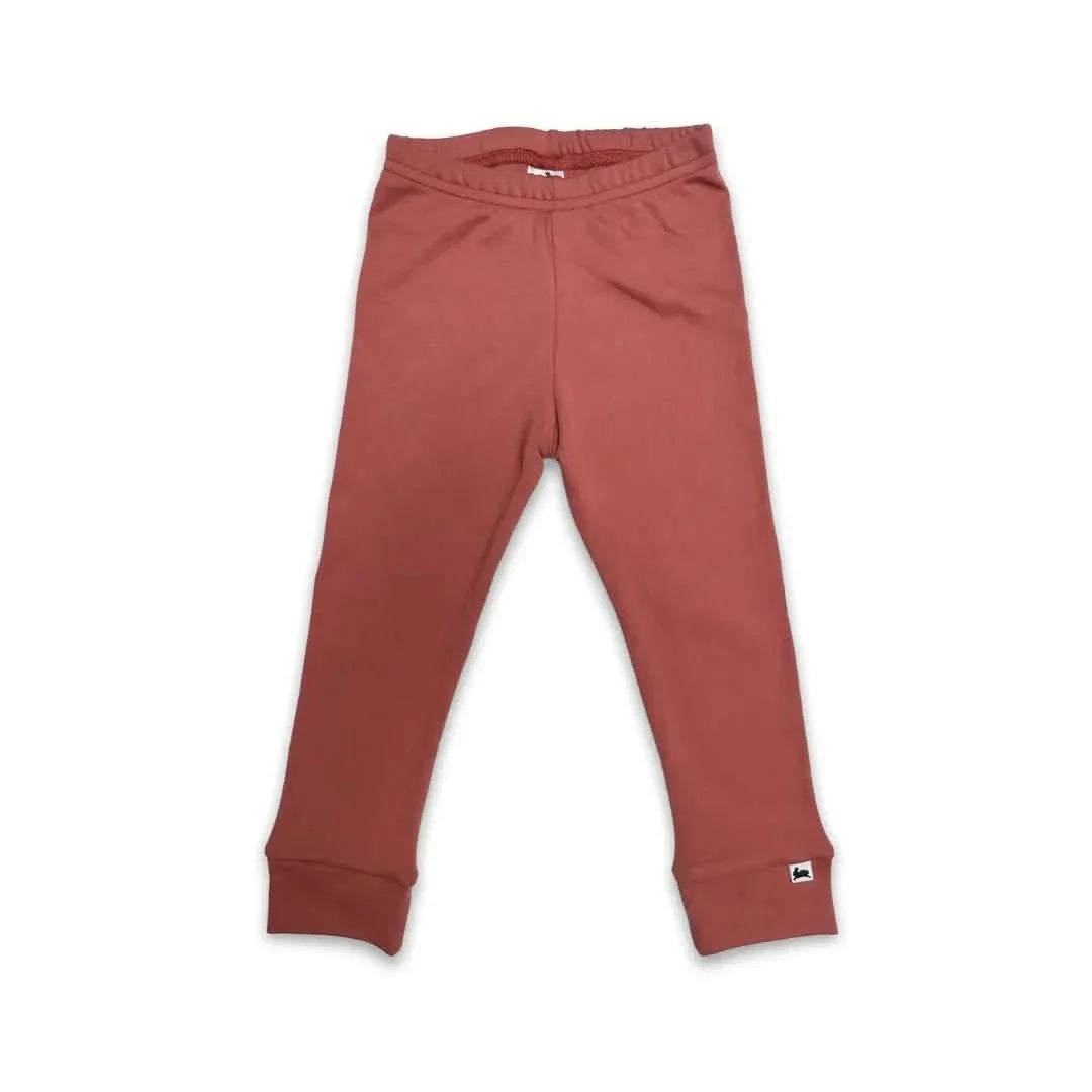 Baby Bamboo Leggings | Burnt Brick