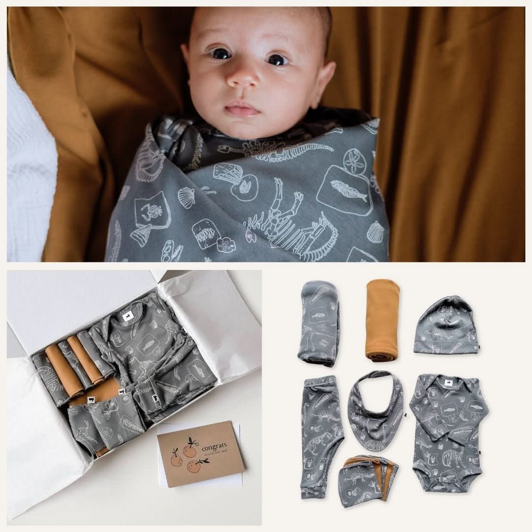 Bamboo Baby Capsule Gift Box | Fossil & Umber
