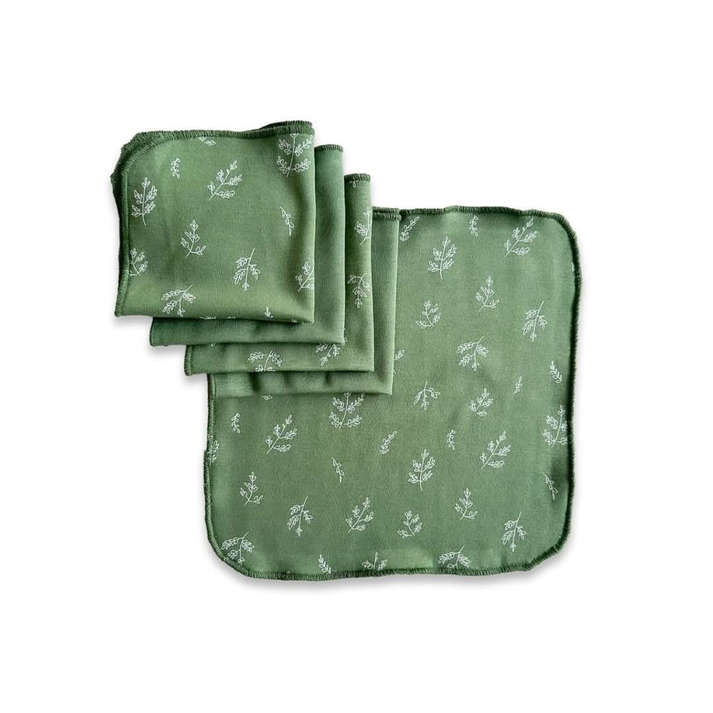 Bamboo Baby Washcloths (Pack Of 5) | Berry Stripe