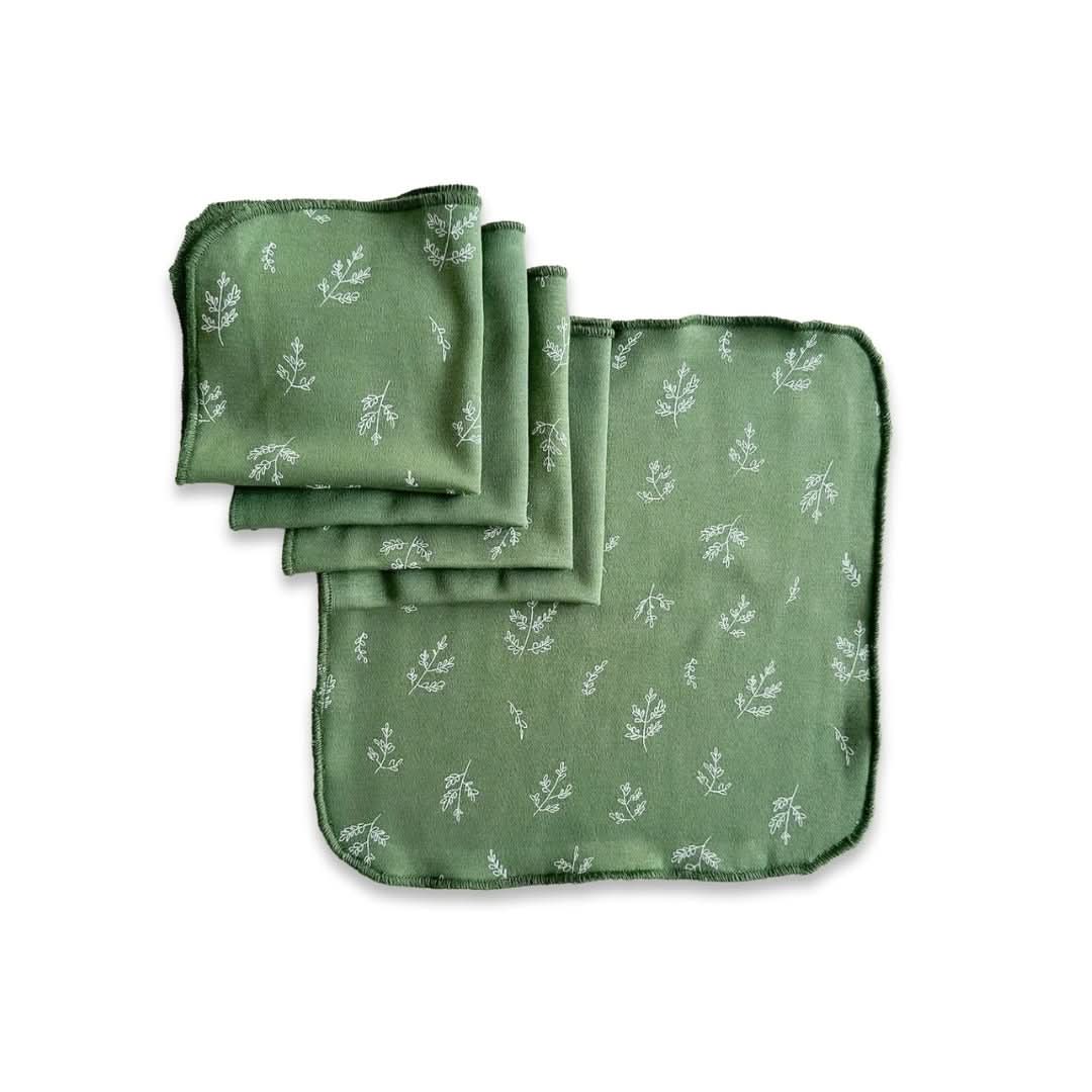 Bamboo Baby Washcloths (Pack Of 5) | Berry Stripe