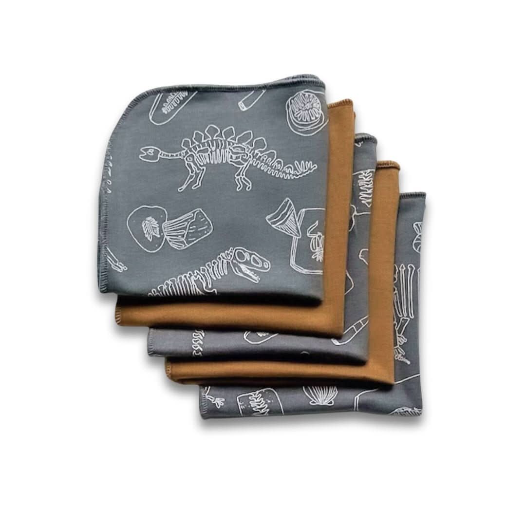Bamboo Baby Washcloths (Pack Of 5) | Berry Stripe