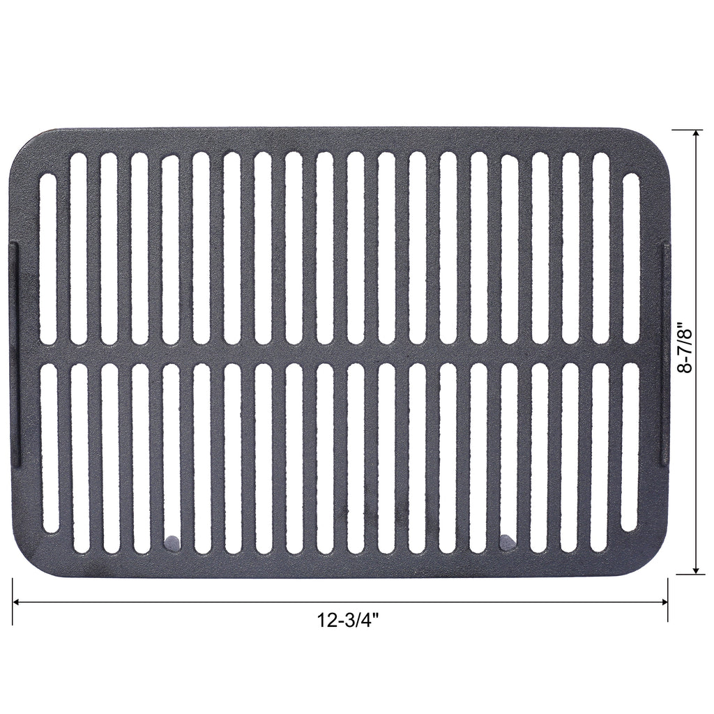 Oval Cast Iron Grill with Enamel Coating - Charcoal Tabletop Skillet