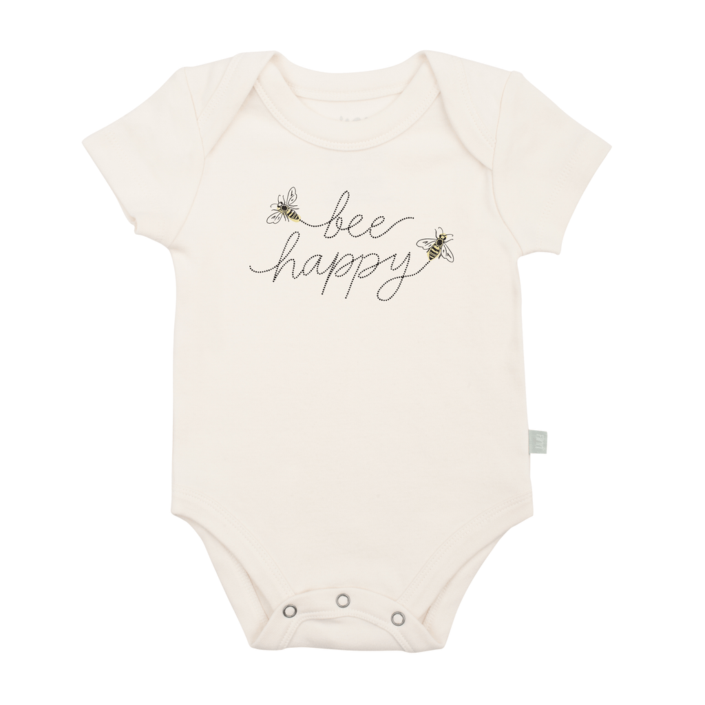 graphic bodysuit | bee happy