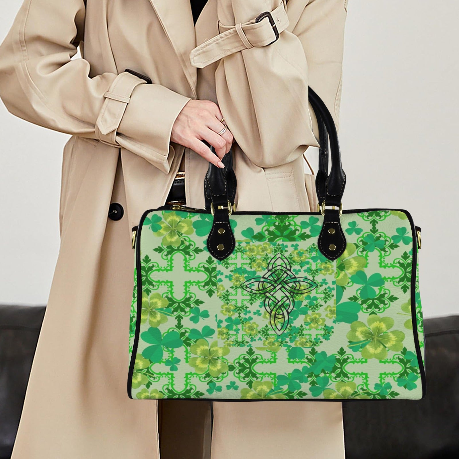 Celtic Crosses Large Carry-On Travel Bag — Back Alley Exclusive