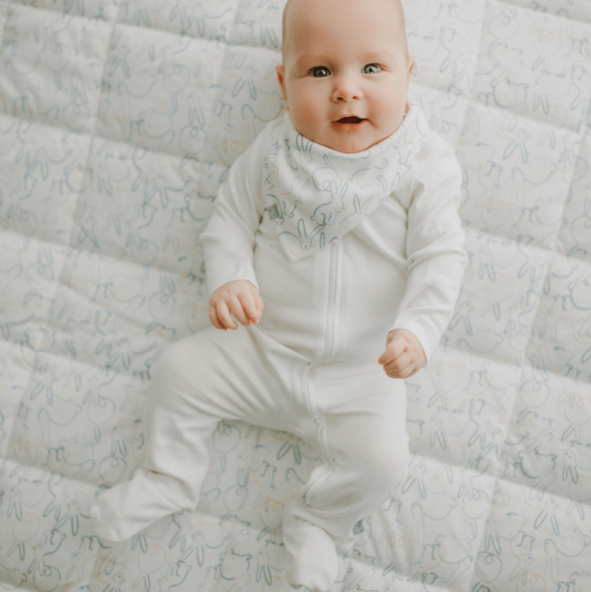 kerchief bib | bunnies