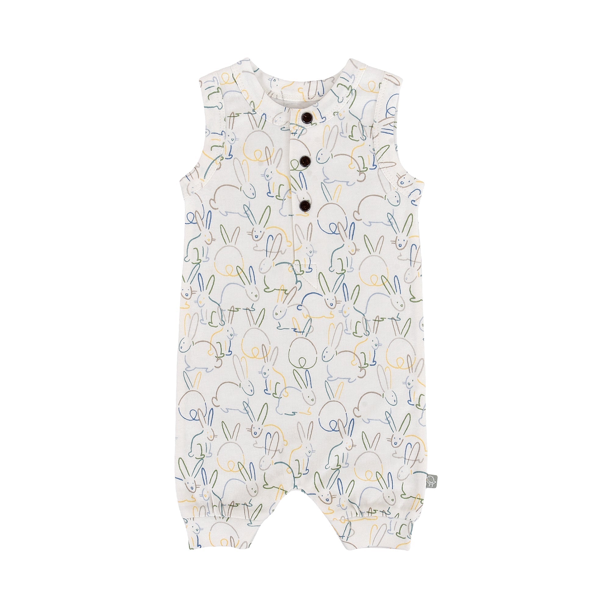 tank romper | bunnies